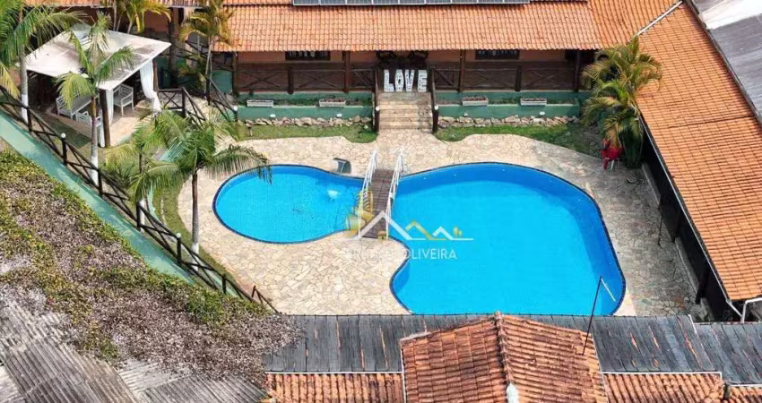 Pousada com 11 dormitórios à venda, 2000 m² por r$ 3.500.000,00 - vitória régia - atibaia/sp