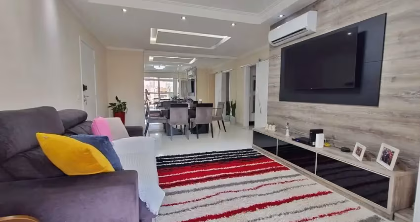 Apartamento totalmente mobiliado, porteira fechada, vista mar lateral, 2 dormitórios,1 suíte, 1 vaga, 118 m² de área   útil, no bariro aviação praia grande -sp