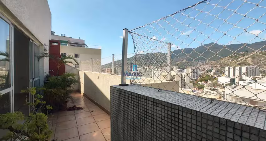 Cobertura à venda com 106 m²com valor reduzido, r$ 599.999,00 no grajaú, rio de janeiro / rj