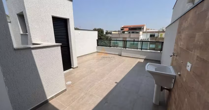 Cobertura para venda em santo andré, vila pires, 2 dormitórios, 3 banheiros, 1 vaga