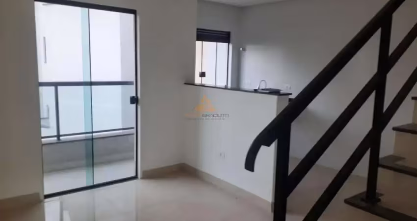Cobertura para venda em santo andré, vila sao pedro, 2 dormitórios, 2 banheiros, 1 vaga