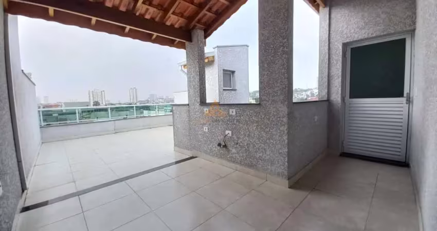 Cobertura para venda em santo andré, vila pires, 2 dormitórios, 1 suíte, 2 banheiros, 1 vaga