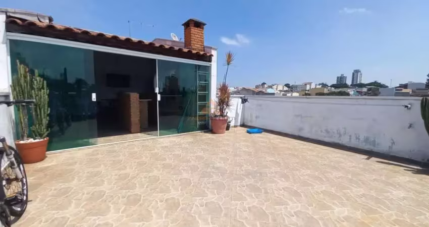 Cobertura para venda em santo andré, vila pires, 2 dormitórios, 1 suíte, 3 banheiros, 2 vagas