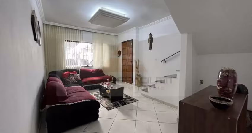 Sobrado para venda em santo andré, parque novo oratorio, 3 dormitórios, 1 suíte, 3 banheiros, 2 vagas