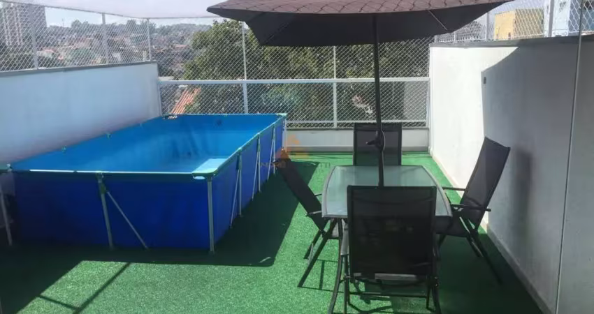 Cobertura para venda em santo andré, vila pires, 3 dormitórios, 1 suíte, 2 banheiros, 2 vagas