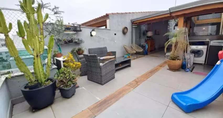 Cobertura para venda em santo andré, vila pires, 3 dormitórios, 1 suíte, 2 banheiros, 3 vagas