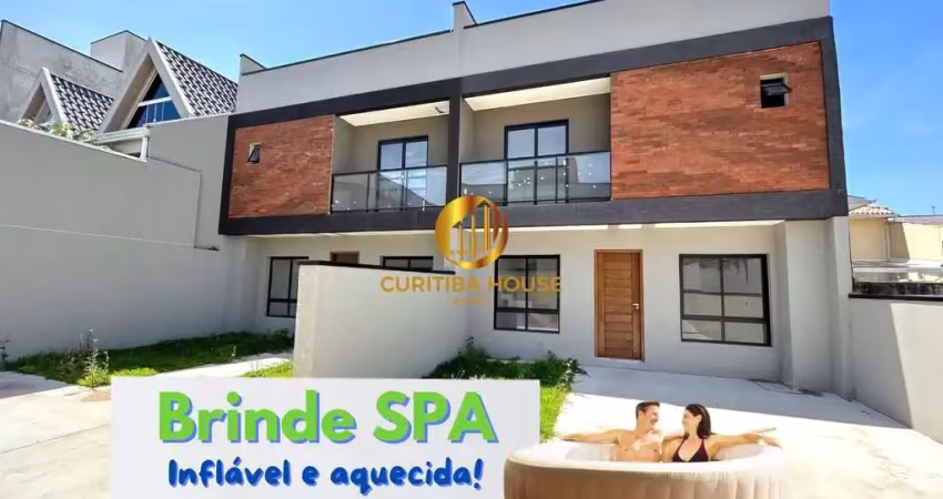 Amplo sobrado com 144 m² privativos, 3 quartos sendo 1 suíte, jardim fundos e rooftop no xaxim