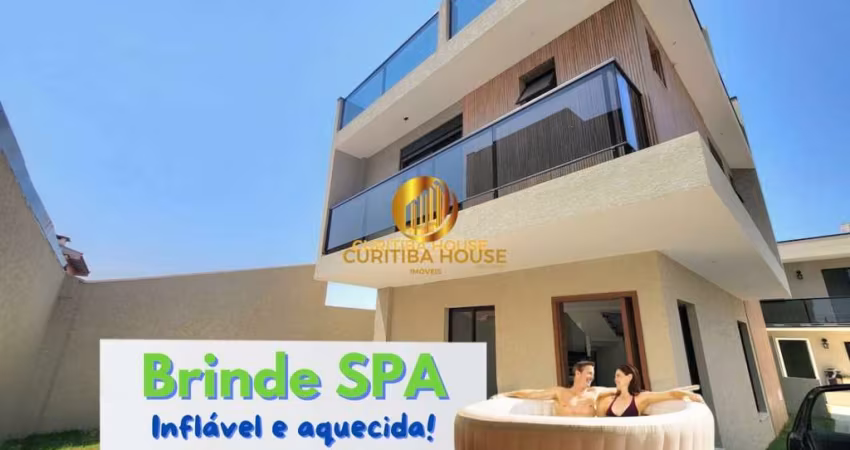 Sobrado triplex alto padrão 3 quartos sendo 2 suíte em condomínio fechado Xaxim