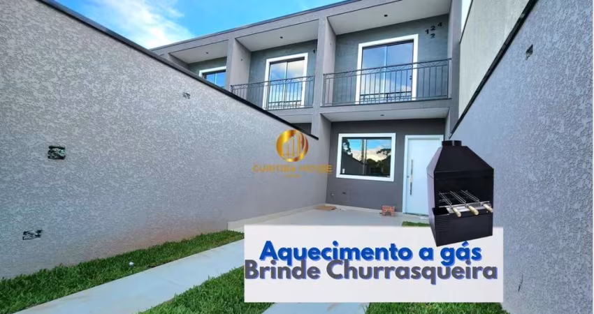 Sobrado 2 quartos com 80 m² de área construída com ambientes espaçosos no Umbará