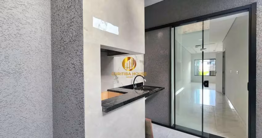 Sobrado 3 quartos com área gourmet com churrasqueira campo do santana curitiba