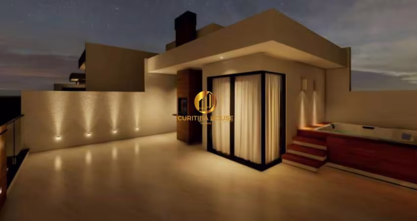 Sobrado 3 quartos sendo suíte condomínio Moradas do Bosque Xaxim com 166 m² privativos e rooftop gourmet