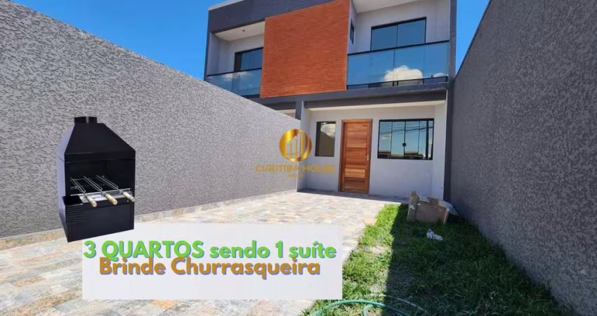 Sobrado com 3 quartos sendo 1 suite (1 dos dormitórios no piso inferior) Próximo Terminal Boqueirão e Atacadão