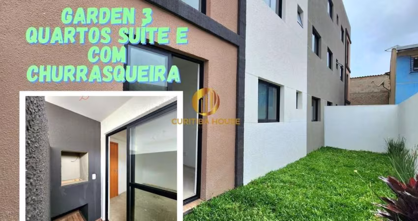 Apartamento  Garden 3 quartos sendo 1 suíte no Residencial Sintra Colombo. Rua Mem de Sá, 236. Divisa com Curitiba