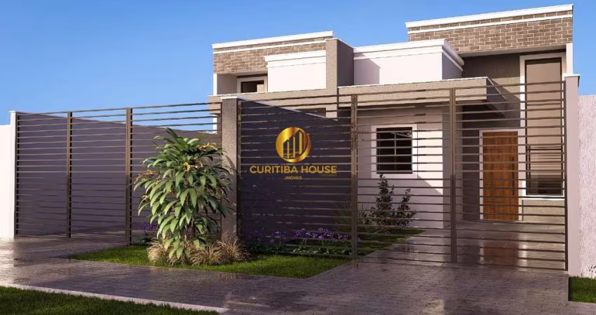Casa térrea com 2 quartos, sala com pé direito duplo no Ganchinho, divisa com Umbará Sítio Cercado Curitiba