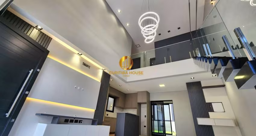 Casa alto padrão com 3 quartos sendo uma suíte com closet, área gourmet  e amplo jardim fundos no Residencial Bosque Nativo