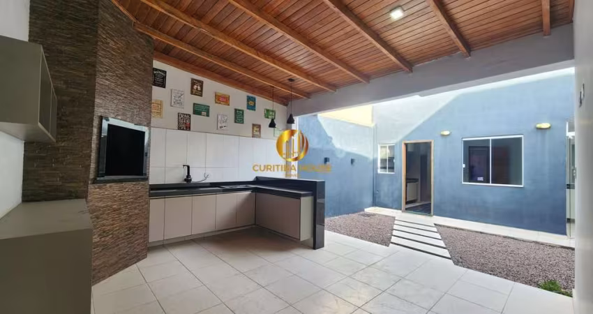 Casa semi mobiliada 3 quartos, edícula gourmet com churrasqueira e armários planejados Eucalíptos Fazenda Rio Grande