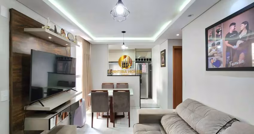 Apartamento 2 quartos mobiliado no residencial canelli novo mundo. com móveis planejados em todos ambientes e acabamentos decorativos