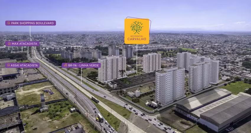 Oportunidade minha casa minha vida | 2 quartos em curitiba com lazer completo