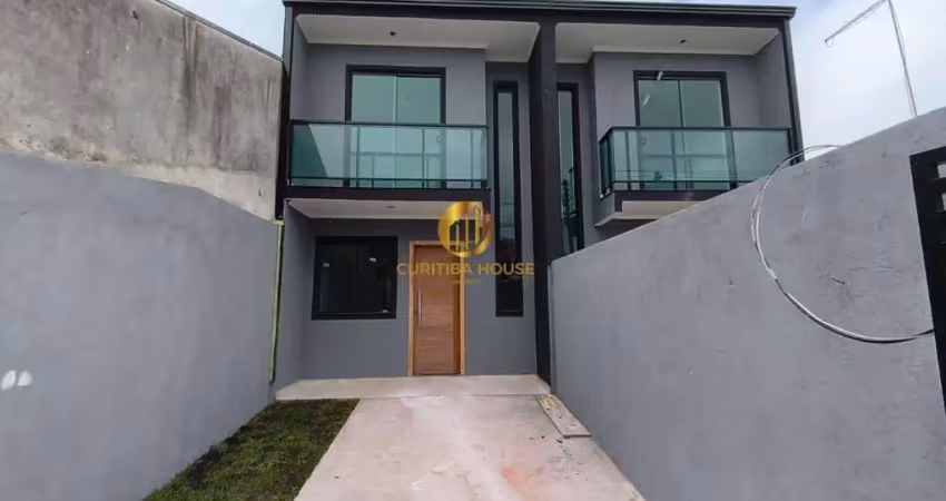 Casa nova com 3 quartos e varanda  churrasqueira pronta