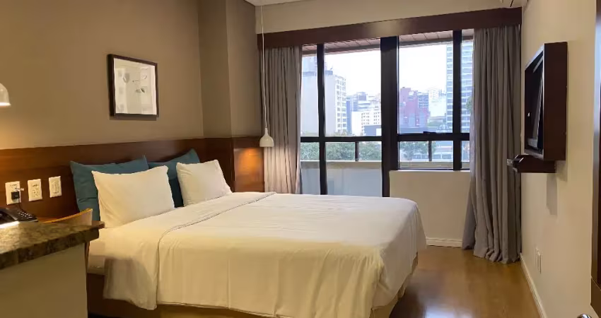 Luxo e rentabilidade em studio mobiliado e decorado a venda no batel