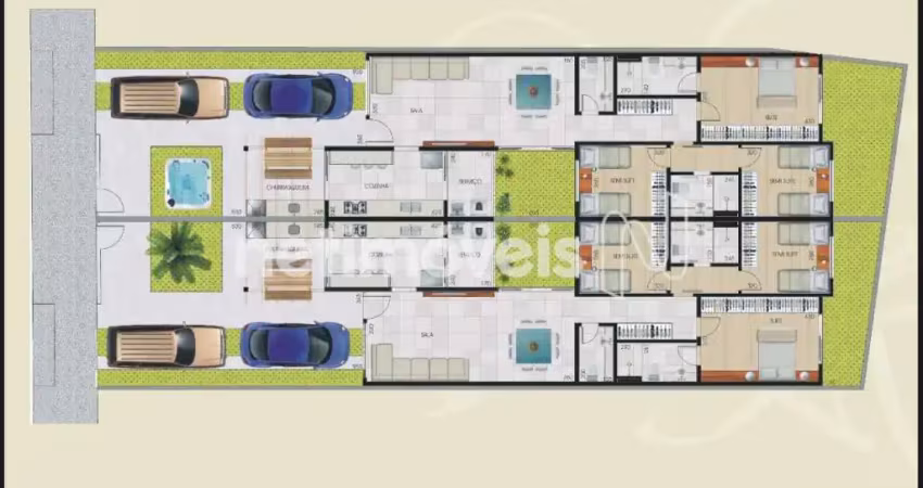 Casa com 3 quartos à venda na Rua Felipe João Bajur, Santa Amélia, Belo Horizonte