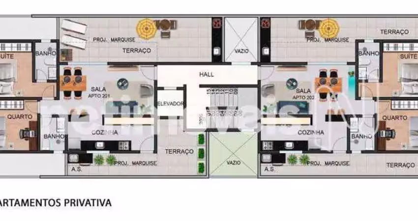 Apartamento com 2 quartos à venda na Rua Abre Campo, Santo Antônio, Belo Horizonte