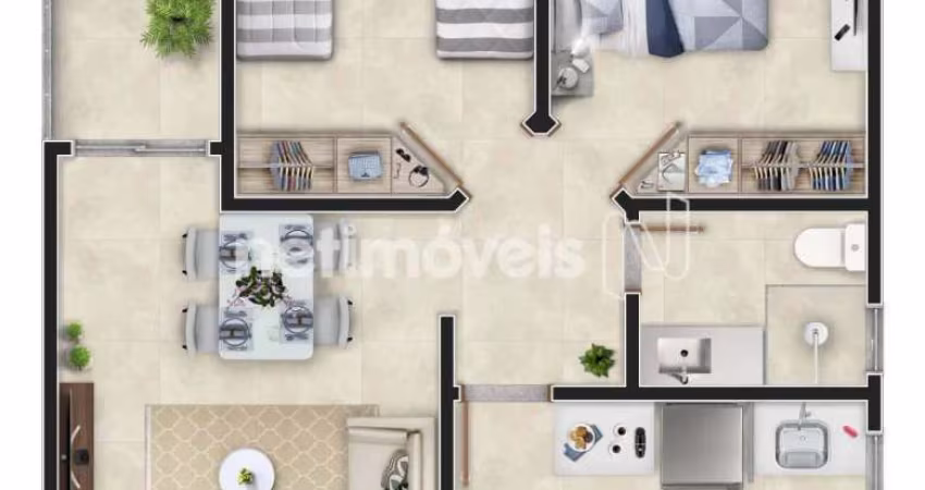 Venda Apartamento 2 quartos Cândida Ferreira Contagem