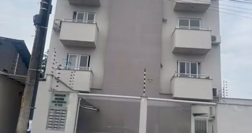 Apartamento à venda em joinville-sc, nova brasília: 2 quartos, 2 salas, 1 banheiro, 1 vaga - 65,00 m² de área.