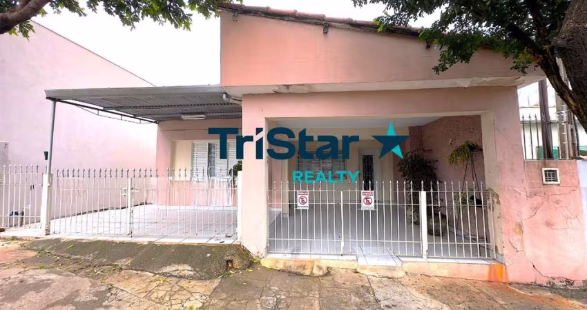 TRISTAR REALTY CA00211 - CASA TÉRREA COM EDÍCULA EM TERRENO DESMEMBRAVEL COM LOCALIZAÇAO CENTRAL - AT. 355m² - AC.182m² - VILA SFEIR - INDAIATUBA/SP