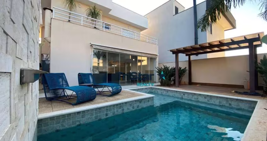 Ca0396 - lindissimo sobrado para locaçao e venda em condominio clube - at. 300m² - ac. 185m² - jardim residencial alto de itaici indaiatuba sp