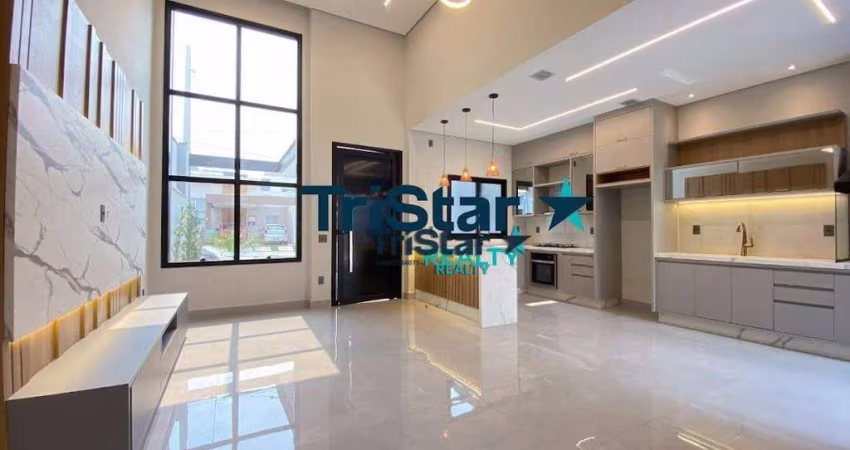 CA0465 - CASA TERREA COM ACABAMENTO FINO EM CONDOMINIO CLUBE - AT.175m² - AC.125m² - JARDIM DOS IMPÉRIOS VILA YTU INDAIATUBA/SP -