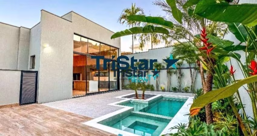 CA0362 - CASA COM ARQUITETURA DIFERENCIADA EM CONDOMINIO CLUBE - AT. 490m² - AC. 290m² - CONDOMINIO HELVETIA PARK INDAIATUBA SP