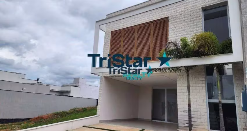 Ca0094 - sobrado com otimo acabamento em condomínio fechado - at. 205m²- ac.197m² -residencial park gran reserve indaiatuba sp.