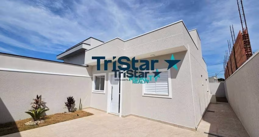 CA0316 - LINDA CASA TÉRREA RECEM ENTREGUE A VENDA EM BAIRRO NOVO  - AT. 150m² - AC. 60m² - JARDIM CASABLANCA INDAIATUBA SP