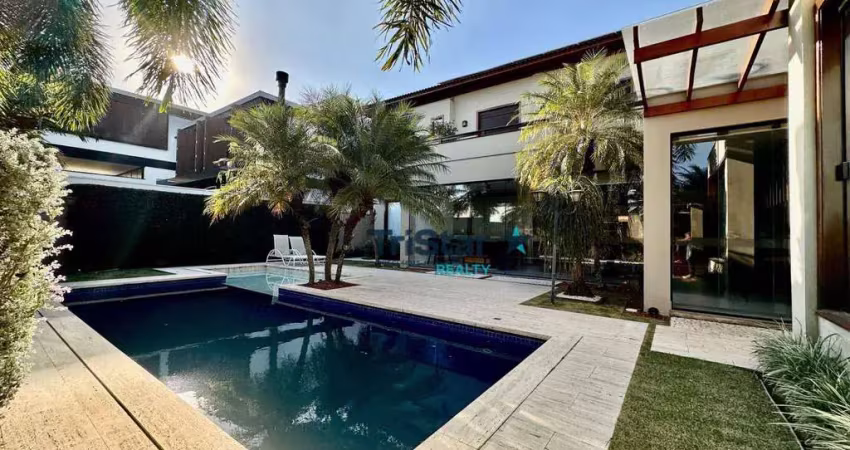 Ca0498 - suntuoso sobrado mobiliado em condominio alto padrao - maison du parc