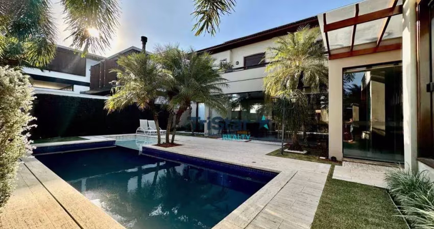 Ca0498 - suntuoso sobrado mobiliado em condominio alto padrao - maison du parc