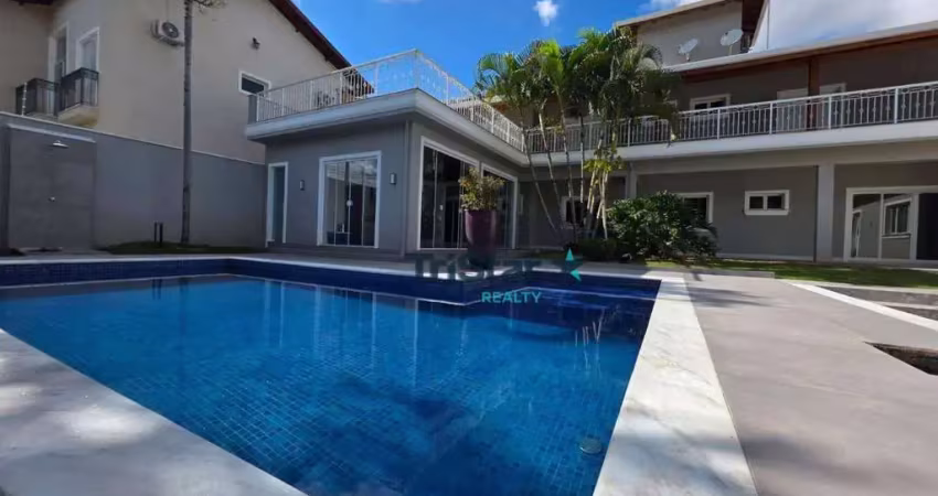 Ca0510 - casa com 05 suites e piscina em bairro tradicional e com localizaçao unica - at. 550m² - ac. 430m² - jardim vila suiça indaiatuba sp