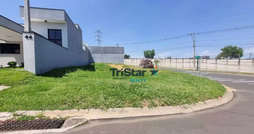 Te0108 - excelente terreno de esquina e maior metragem do condominio - at. 233,23m² - jardins do império vila ytu indaiatuba - sp