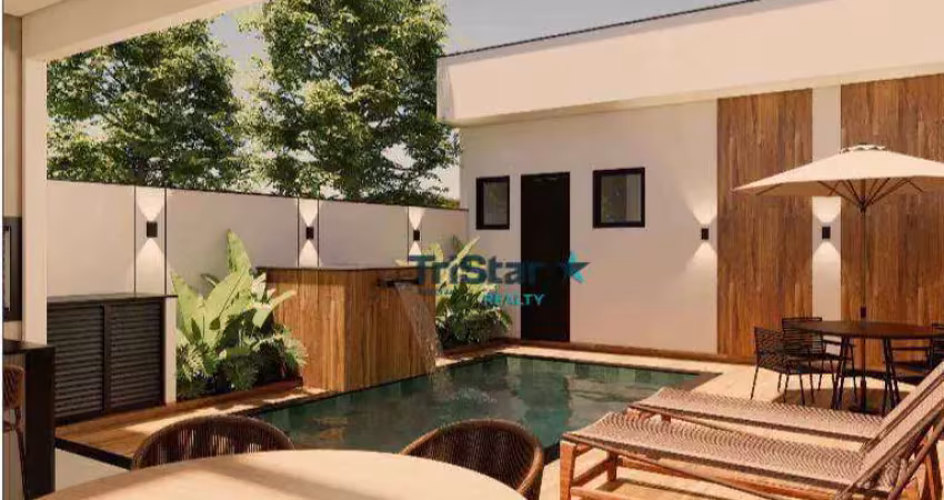 Ca0520 - casa terrea com 03 suites em fase de acabamento em condominio fechado - at. 300m² - ac. 190m² - residencial jardim laguna em indaiatuba sp -