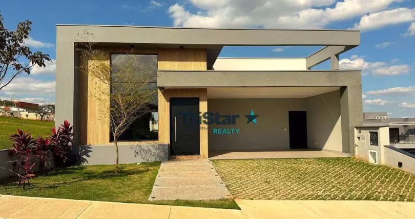 Tristar realty - ca0527 - casa térrea de alto padrão em condominio fechado - at. 360m² - ac. 225m² - villa sapezal - indaiatuba - sp