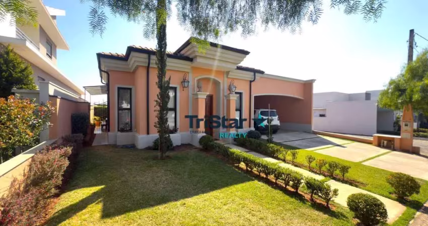 Tristar realty - ca0533 - casa térrea com arquitetura provençal em cond. alto padrao -helvetia park indaiatuba - sp