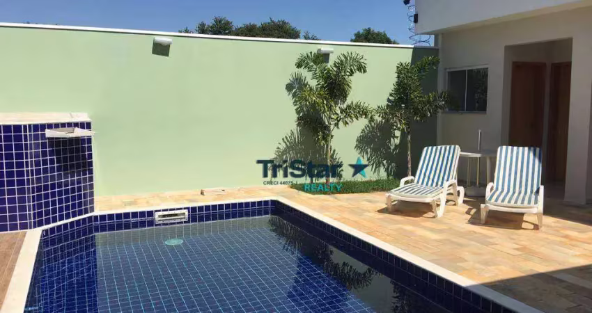 Ca0534 - oportunidade de casa terrea ampla com 03 suites e piscina em condominio alto padrao - at. 354m² - ac. 205m² - jardim amstalden residence inda