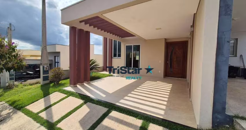 Ca0545 - oportunidade de casa terrea com 03 dormitorios em condominio fechado - at. 150m² - ac. 109m² - villa paraty jardins do imperio indaiatuba sp.