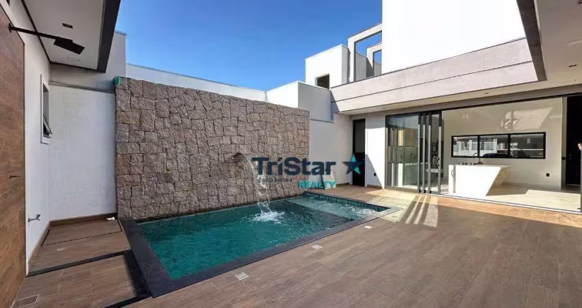 Ca0550 - residência térrea sofisticada em condominio alto padrão - at. 300m² - ac.200m² - residencial maria candida indaiatuba sp -