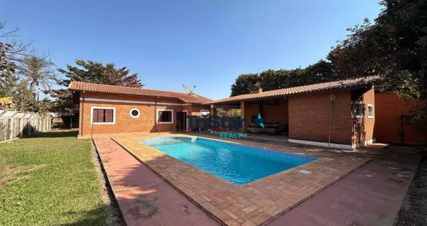 Tristar realty - ch0037 - chacara  aconchegante com piscina e pomar - at. 1000m² - ac. 213m² - vale do sol - indaiatuba - sp