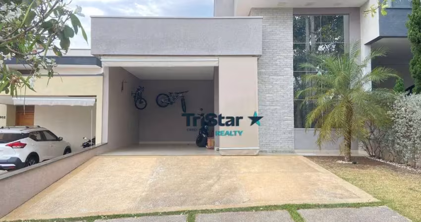 Ca0556 - excelente casa térrea com piscina e acabamento impecável em condominio clube - at. 240m² - ac. 155m² - residencial brescia indaiatuba sp.