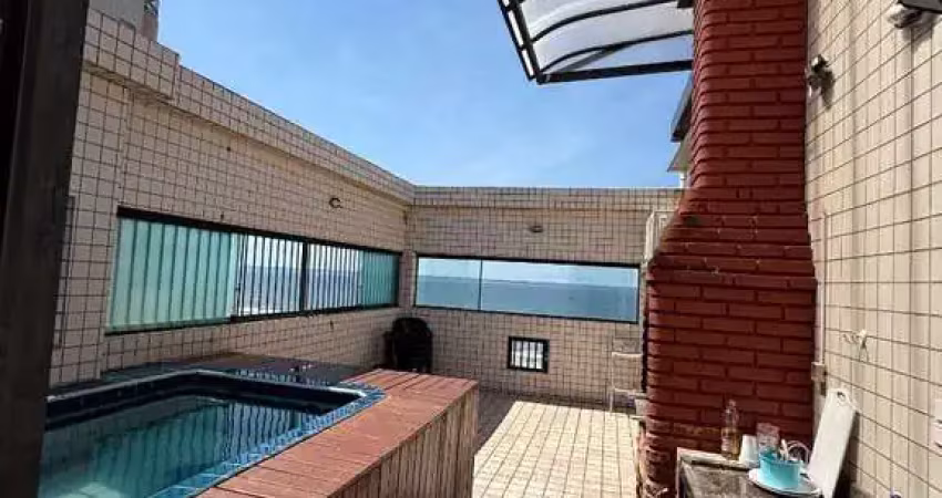 Cobertura com 2 dormitórios para alugar, 148 m² por r$ 6.000,00/mês - aviação - praia grande/sp