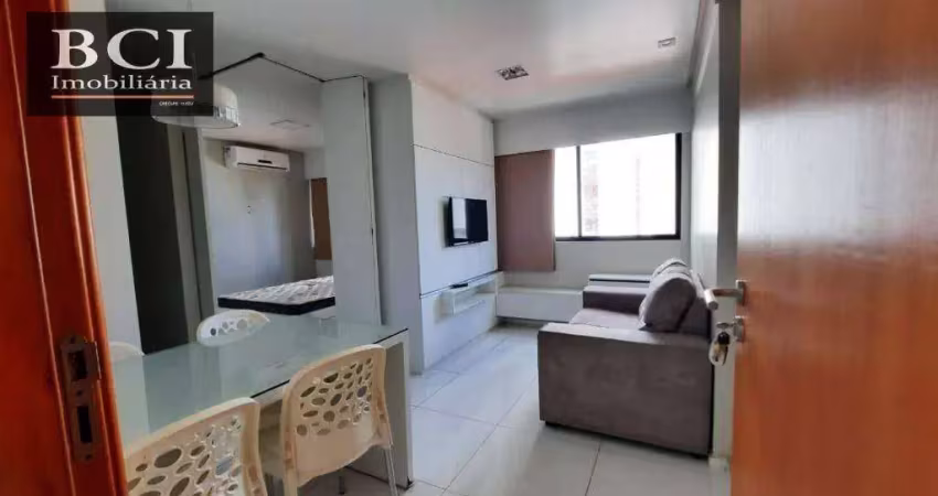 Flat com 1 dormitório para alugar, 30 m² por R$ 2.700,00/mês - Casa Forte - Recife/PE