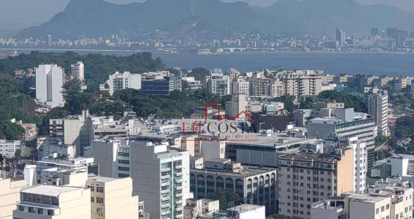 Sala  vista deslumbrante para Baía de Guanabara e Cristo-Sala, 56 m² - venda por R$ 180.000 ou aluguel por R$ 2.023/mês - Centro - Niterói-ESTUDA PERM