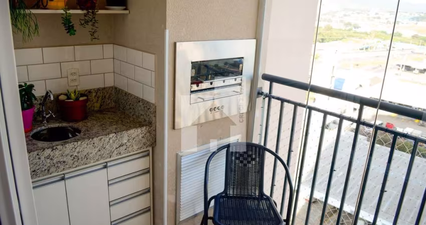 Apartamento com 3 dormitórios (1 suíte), 2 vagas - 72m² - Condomínio Fatto Torres de São José, 72m²